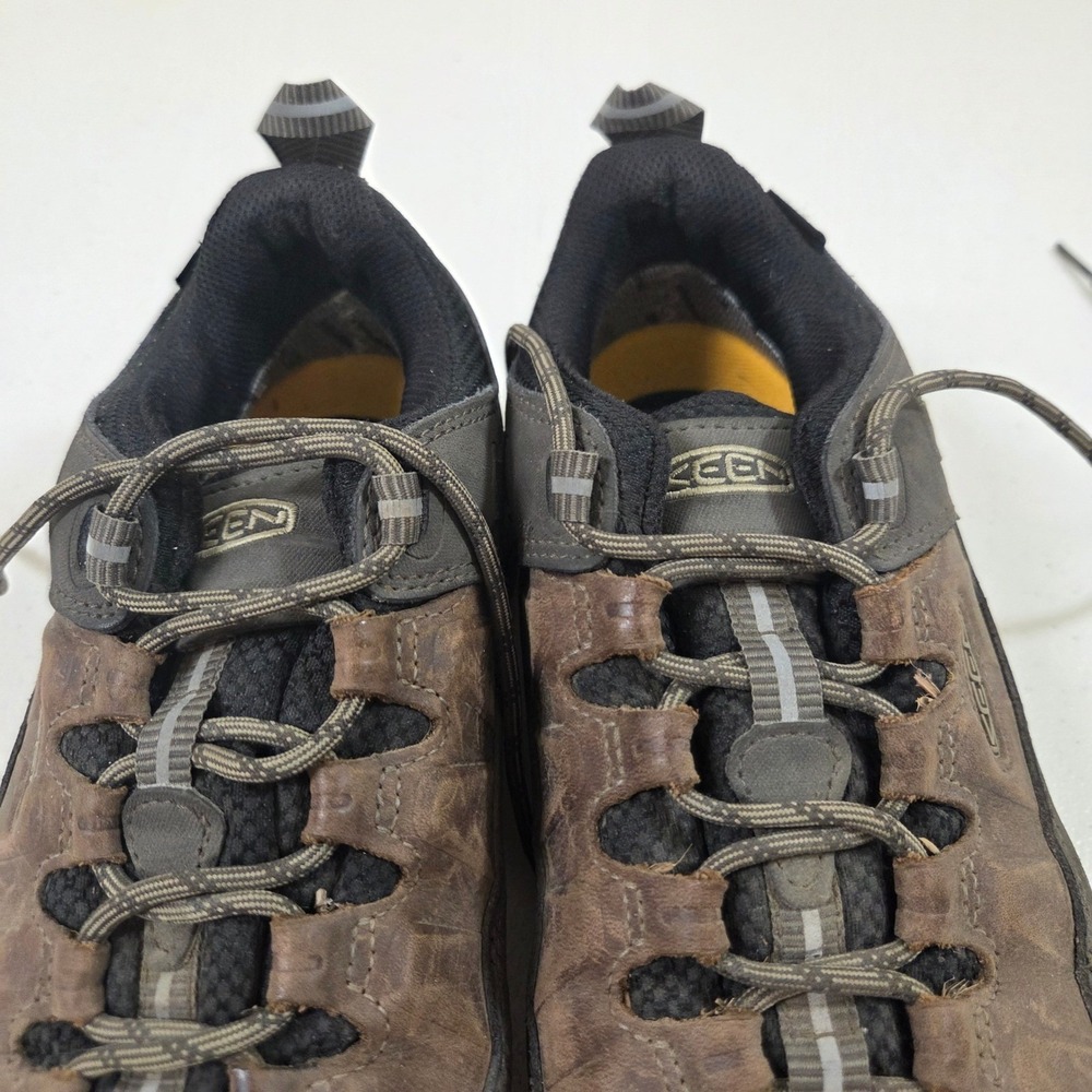 KEEN Targhee II Waterproof Hiking Shoes Mens 9 Brown Leather Low Top 1017783 - Picture 3 of 6